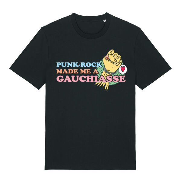Punk rock gauchiasse  - black - unisex t shirt Thumbnail